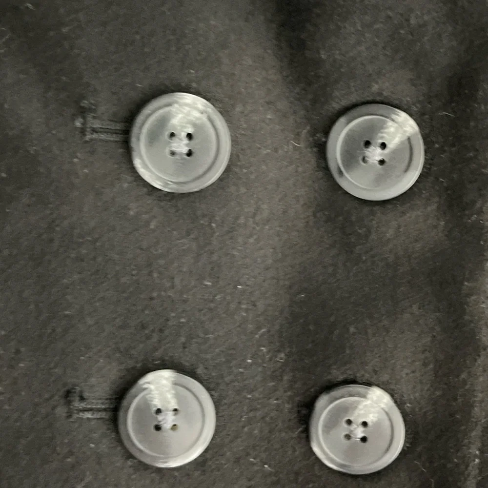 Old Navy Black Double-Breasted Girls Peacoat